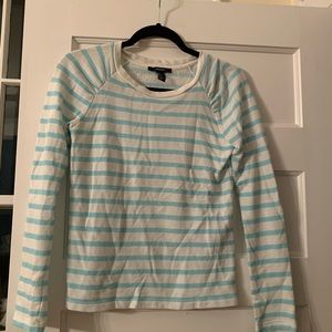 Blue and white stripe shirt